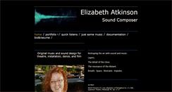 Desktop Screenshot of elizabethatkinsonsound.com