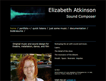Tablet Screenshot of elizabethatkinsonsound.com